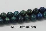 CCS52 16 inches 8mm round dyed chrysocolla gemstone beads wholesale