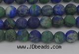 CCS541 15.5 inches 6mm round matte dyed chrysocolla beads