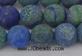 CCS544 15.5 inches 12mm round matte dyed chrysocolla beads