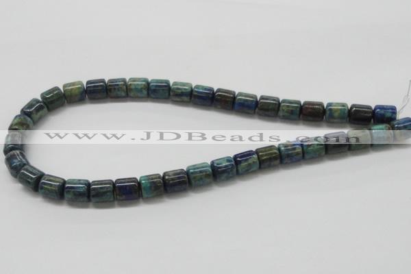 CCS55 16 inches 10*12mm cylinder dyed chrysocolla gemstone beads