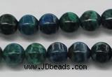 CCS57 16 inches 10*10mm pumpkin dyed chrysocolla gemstone beads