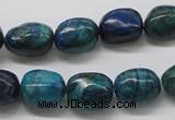 CCS58 16 inches 12*15mm nuggets dyed chrysocolla gemstone beads