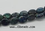 CCS59 16 inches 8*10mm oval dyed chrysocolla gemstone beads