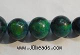 CCS609 15.5 inches 10mm – 20mm round dyed chrysocolla gemstone beads