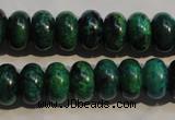 CCS617 15.5 inches 8*12mm rondelle dyed chrysocolla gemstone beads