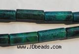 CCS625 15.5 inches 7*18mm tube dyed chrysocolla gemstone beads