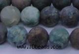 CCS764 15.5 inches 12mm round matte natural chrysocolla beads