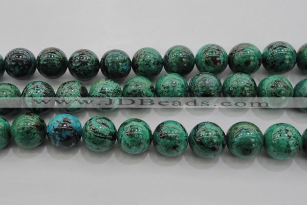 CCS808 15.5 inches 20mm round natural Chinese chrysocolla beads