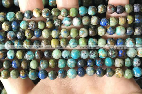 CCS876 15.5 inches 6mm round natural chrysocolla beads wholesale