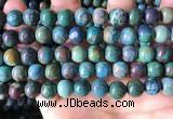 CCS895 15 inches 10mm round natural chrysocolla gemstone beads