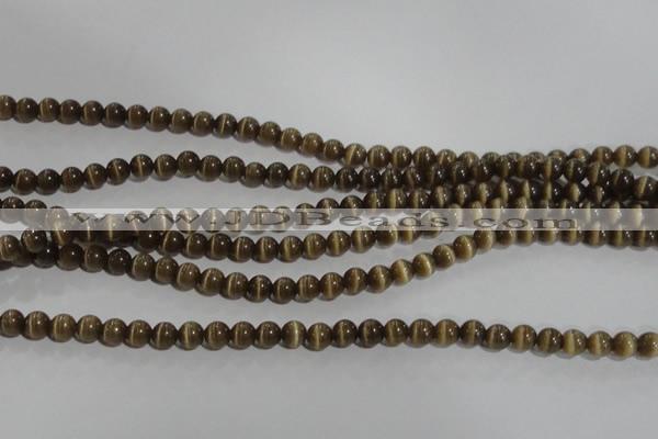 CCT1215 15 inches 4mm round cats eye beads wholesale