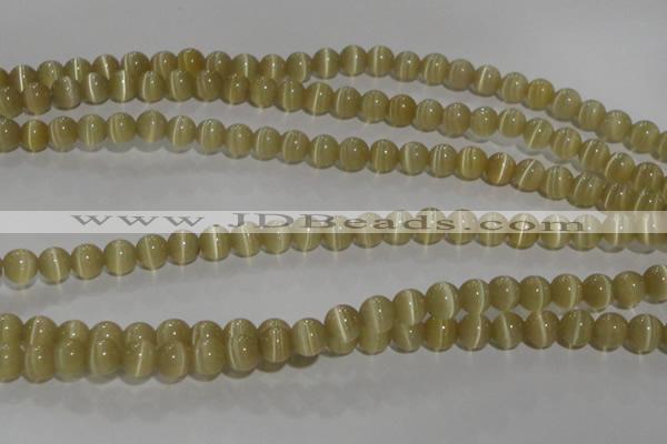 CCT1275 15 inches 5mm round cats eye beads wholesale