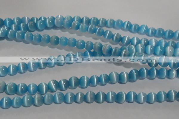 CCT1287 15 inches 5mm round cats eye beads wholesale