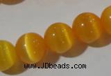 CCT1381 15 inches 7mm round cats eye beads wholesale