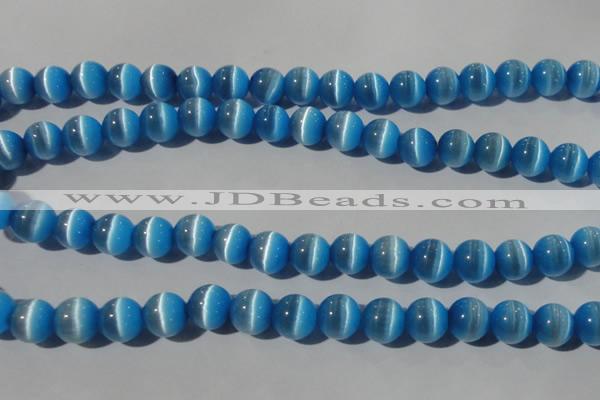 CCT1389 15 inches 7mm round cats eye beads wholesale