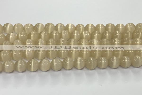 CCT1432 15 inches 8mm, 10mm, 12mm round cats eye beads