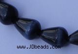 CCT23 14 inches 10*14mm teardrop black cats eye beads wholesale