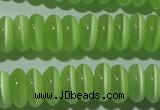 CCT263 15 inches 3*7mm rondelle cats eye beads wholesale