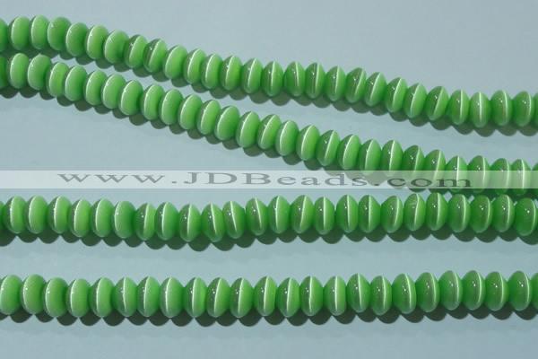 CCT289 15 inches 5*8mm rondelle cats eye beads wholesale