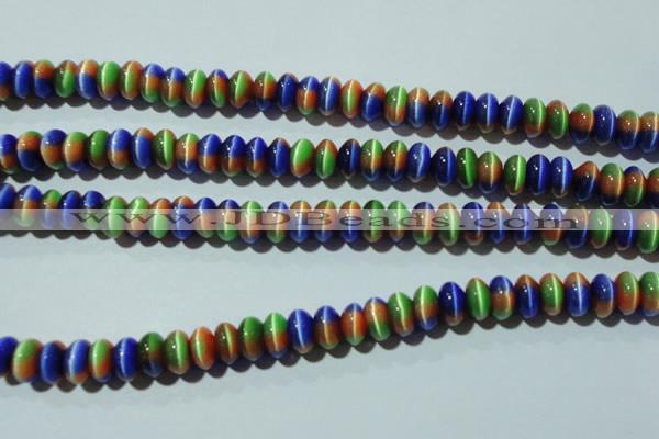 CCT291 15 inches 5*8mm rondelle cats eye beads wholesale