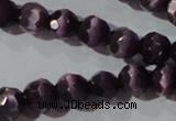 CCT367 15 inches 6mm faceted round cats eye beads wholesale