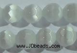 CCT371 15 inches 8mm faceted round cats eye beads wholesale