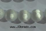 CCT390 15 inches 10mm faceted round cats eye beads wholesale