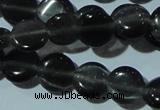 CCT469 15 inches 6mm flat round cats eye beads wholesale