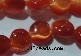 CCT487 15 inches 8mm flat round cats eye beads wholesale