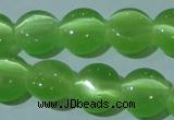 CCT496 15 inches 8mm flat round cats eye beads wholesale