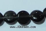 CCT500 15 inches 8mm flat round cats eye beads wholesale