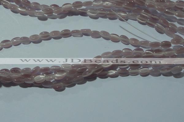 CCT602 15 inches 4*6mm oval cats eye beads wholesale