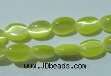 CCT607 15 inches 4*6mm oval cats eye beads wholesale