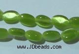 CCT608 15 inches 4*6mm oval cats eye beads wholesale