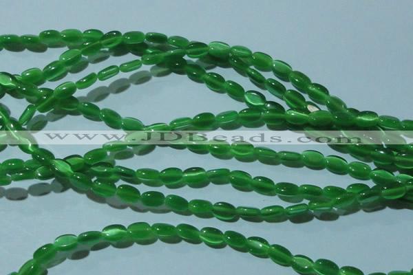 CCT610 15 inches 4*6mm oval cats eye beads wholesale