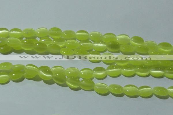 CCT644 15 inches 6*8mm oval cats eye beads wholesale