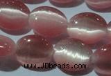 CCT665 15 inches 8*10mm oval cats eye beads wholesale