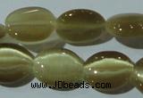 CCT671 15 inches 8*10mm oval cats eye beads wholesale