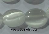 CCT690 15 inches 10*12mm oval cats eye beads wholesale