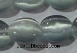 CCT691 15 inches 10*12mm oval cats eye beads wholesale