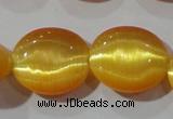 CCT697 15 inches 10*12mm oval cats eye beads wholesale