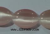 CCT724 15 inches 10*14mm oval cats eye beads wholesale