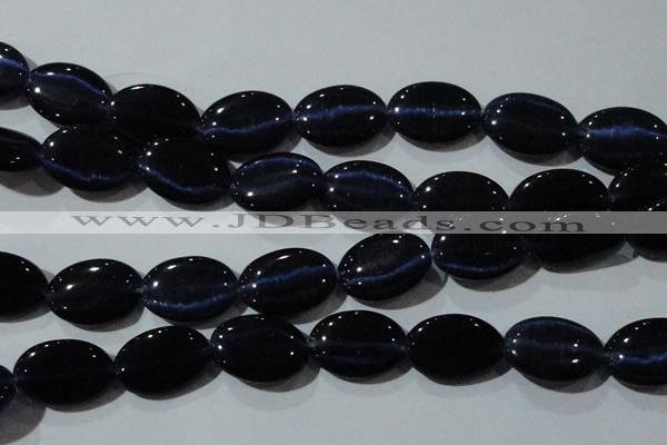 CCT754 15 inches 11*15mm oval cats eye beads wholesale