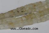 CCU30 15.5 inches 5*5mm cube yellow watermelon beads wholesale