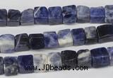 CCU43 15.5 inches 6*6mm cube sodalite gemstone beads wholesale