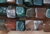 CCU459 15.5 inches 4*4mm cube Indian agate beads wholesale