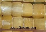 CCU480 15.5 inches 6*6mm cube yellow aventurine beads wholesale