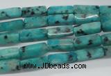 CCU510 15.5 inches 4*13mm cuboid sesame jasper beads wholesale