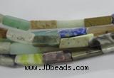 CCU526 15.5 inches 4*13mm cuboid mixed gemstone beads wholesale