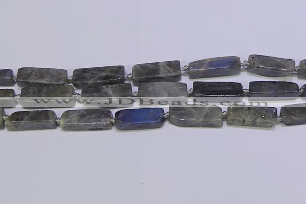 CCU619 15.5 inches 8*20mm - 10*30mm cuboid labradorite beads